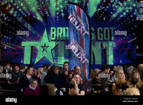 Britains Got Talent Begins Filing In London Stock Photo Alamy