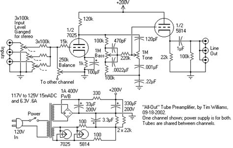 wiring diagram  au preamp schematic