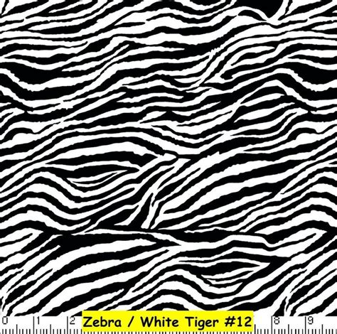 WILD ANIMAL Zebra White Tiger looking PRINT 100% COTTON FABRIC by the
