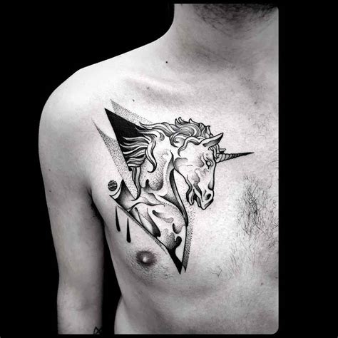 View 42 Black And Grey Unicorn Tattoo