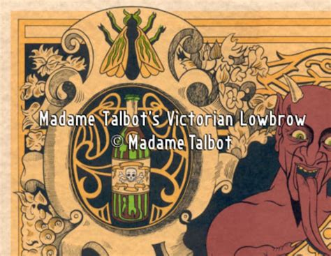 Madame Talbots Victorian Lowbrow Absinthe Devil Skeleton Etsy