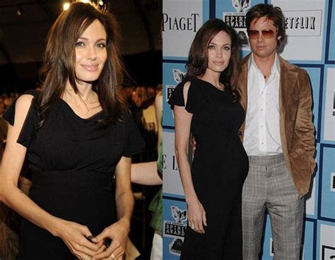 Angelina Jolie Pregnant At The Independent Spirit Awards Popsugar