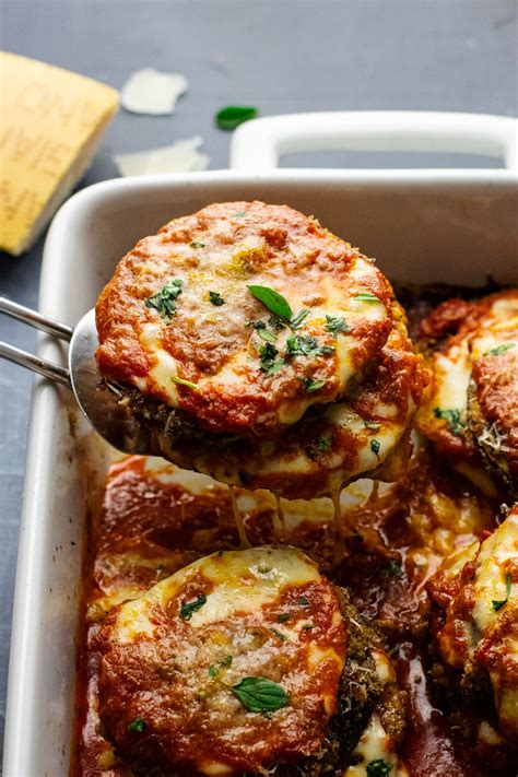 Classic Eggplant Parmesan Baked Fried Method A Simple Palate