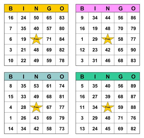 10 Best Free Printable Number Bingo Cards