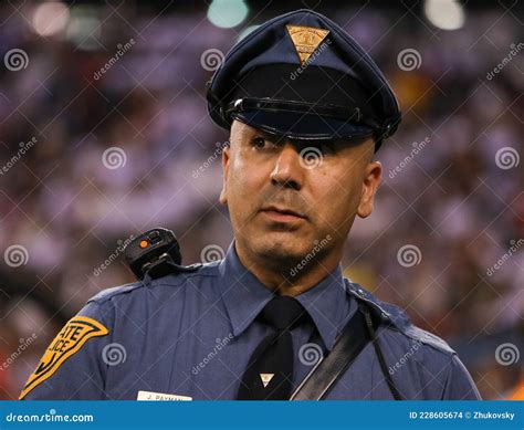 New Jersey State Police Officer Provides Security Editorial Stock Image Image Of Friendly