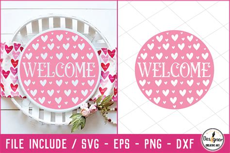 Welcome Round Sign Svg Graphic By Creative Art · Creative Fabrica