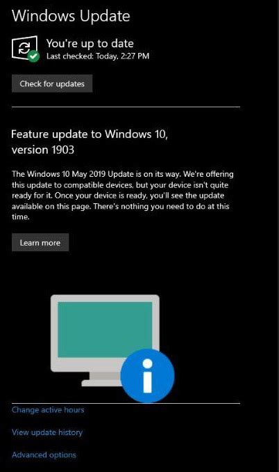 Komputer Nie Jest Zgodny Z May 2019 Update Microsoft Cię O Tym Powiadomi