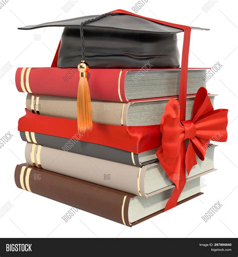 Books Graduation Hat Image And Photo Free Trial Bigstock