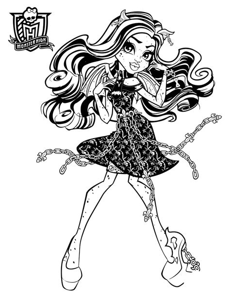 Do you like this coloring pages? Monster High Haunted Coloring Pages to download and print for free