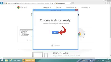 Open the default edge 2. Install Chrome on a PC using Internet Explorer