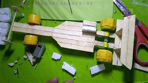 How To Make F1 Car From Dc Motor At Home Craft And Easy Youtube