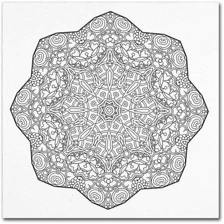 The high quality print on canvas will give you crisp black outlines to color in. Home | Mandala canvas, Color mixing, Coloring books