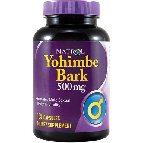 Natrol 500 Mg Yohimbe Bark Pills Pack Of 4 135 Count Bottles Free