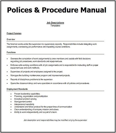Free Salon Policies And Procedures Manual