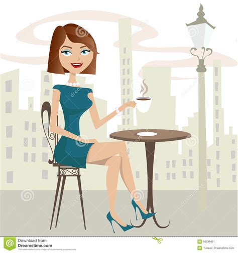 Girl Drinking Coffee Stock Image Image 10531951