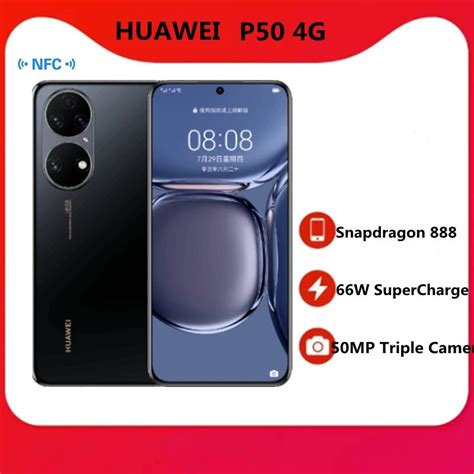 Huawei P50 4g Mobilephone Harmonyos 20 Snapdragon 888 Octa Core 65