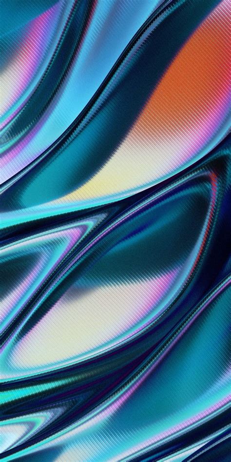 Download Wavy Wrinkle Pattern Abstraction Shine 1080x2160 Wallpaper