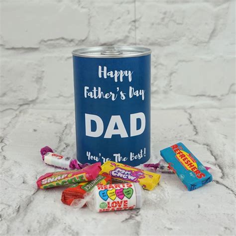 Personalised Father S Day Treat Tin Filled With Sweets By Tailored