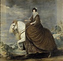 1628-1635 Isabel de Borbón, a caballo by Diego Rodríguez de Silva y ...