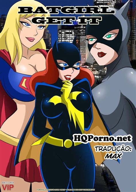 Sexo lésbico com Batgirl SuperGirl e Mulher Gato Hentai Super Hentai