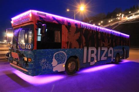 Клубный автобус Crazy Bus Ibiza самый большой клуб на колесах в Нижнем