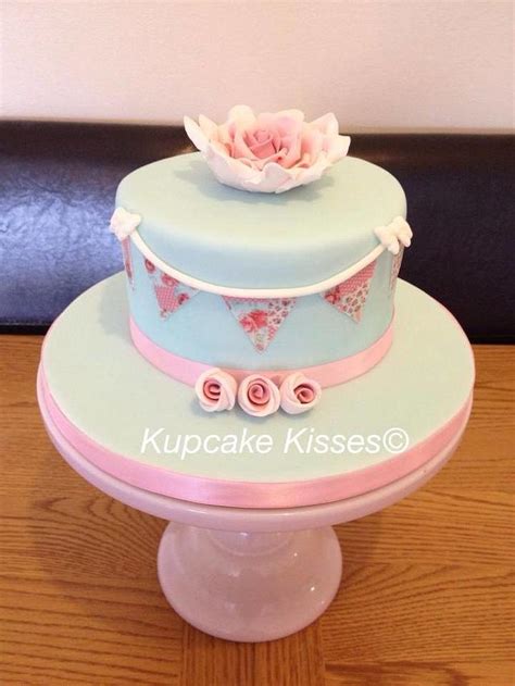 Bunting And Rose Cath Kidston Inspired Decorated Cake Cakesdecor