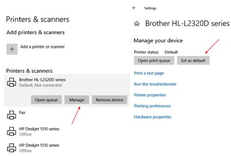 How To Set The Default Printer In Windows 1110