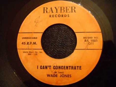 Major depression (otherwise known as major depressive disorder) is much less common than mild or moderate and is characterized by severe, relentless symptoms. Wade Jones - I Can't Concentrate - Very Rare Early Motown ...