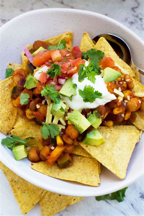 These plantain nachos are super easy to whip up and as crunchy (if not crunchier) than a regular chip. 5 bean loaded nachos | Recipe | Vegetarian recipes easy ...