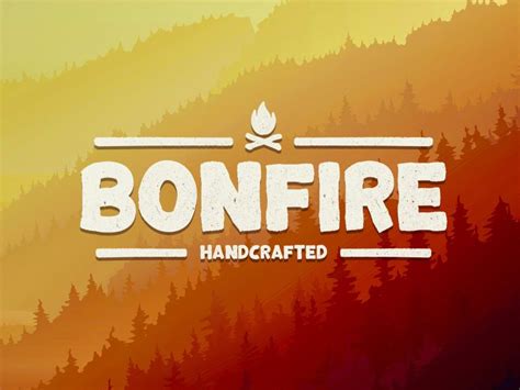 Bonfire Typeface Typeface Handmade Font Bonfire