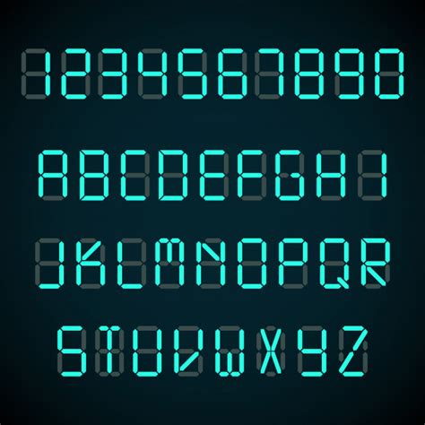 Alarm clock font download is available free from fontget. Digital font, alarm clock letters and numbers alphabet ...