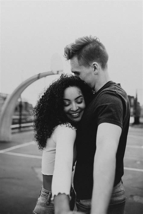 Urban Couple Session With Beautiful And Playful Interracial Couple In The City Warm And Golden