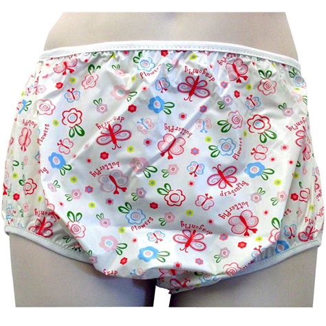 Buy Cuddlz Adult Butterfly Print Plastic Pull Up Incontinence Pants