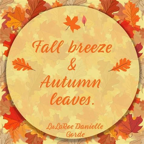 Fall Breeze And Autumn Leaves With An Orange Circle Overlaying The Words Fall Breeze And Autumn