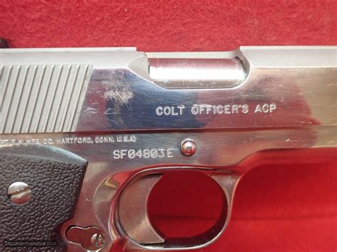 Colt Officers Acp Series 80 45auto 375 Barrel Ss High Polish Semi