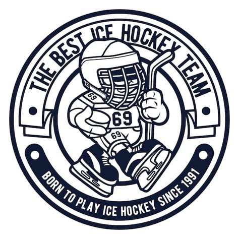 Hockey Logo Premium Vector