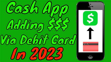 Cash App How To Add Money Using Your Debit Card In 2023 Youtube