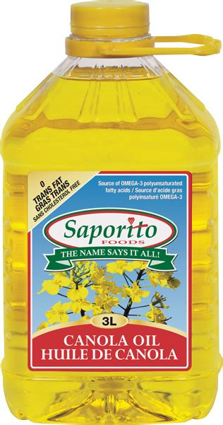 Canola oil is a fluid added by actually additions. Canola Oil | Saporito Foods Ltd.