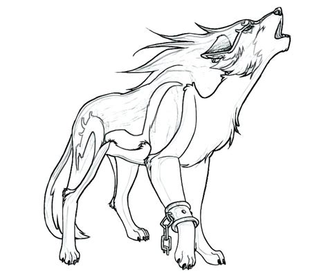 Anime Wolf Pup Coloring Coloring Pages