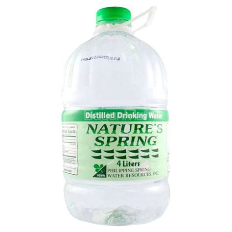 Natures Spring Distilled Dringking Water 4 Liters