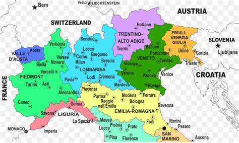 Die aufteilung der regionen hat eine lange geschichte. Regionen, Italiens Norditalien Udine Lombardei Anzeigen ...
