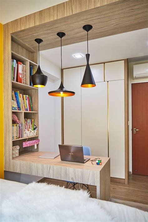 Highlight of the house is the open kitchen concept, which gives a spacious feel to the 4 room hdb. 4 Room BTO HDB Singapore Interior Design Bedroom Modern ...
