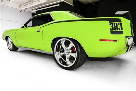1970 Plymouth Cuda Sub Lime Green 383 Pistol Grip 4 Speed New Paint