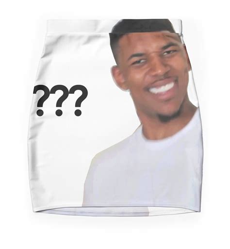Create your own images with the black guy question mark meme generator. "Question Mark Guy (Meme) - Transparent" Mini Skirts by ...