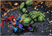 Superman vs Hulk by UZOMISTUDIO on DeviantArt