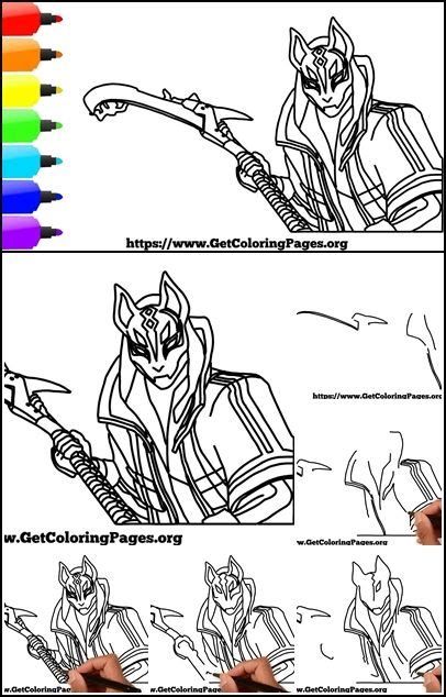 How To Draw Drift Ultimate Drift Fortnite Drawing Tutorial Drawings