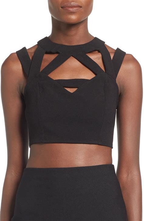 Missguided Cage Crop Top Nordstrom
