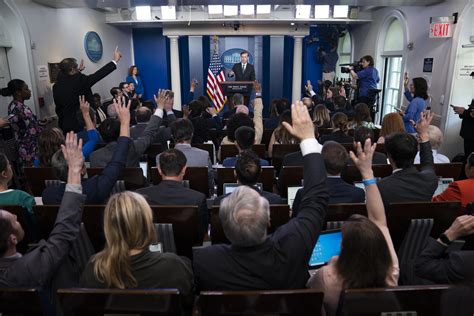 Full Volume White House Briefing Room Back To Crammed Again Ap News