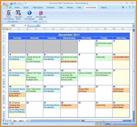 Monthly Schedule Template Excel Beautiful Weekly Calendar Excel