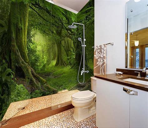 3D Thick Forest 49 Bathroom Wallpaper | AJ Wallpaper